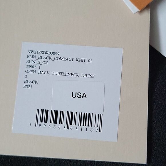 Nanushka Elin Turtleneck Open-Back Dress in Black - Picture 3 of 8